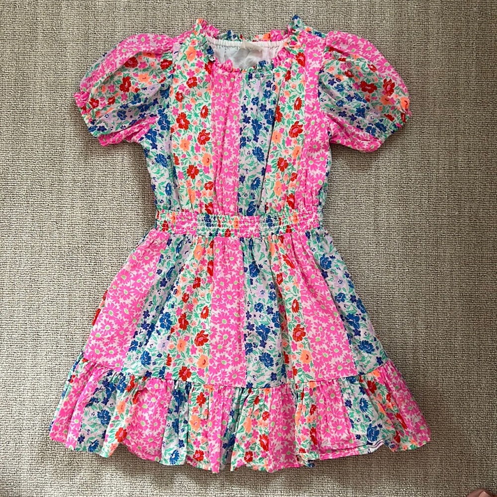 Crewcuts Neon Floral Dress *like new
